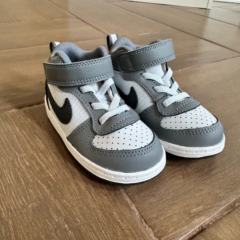 New! Nike Kids' Gray and White Sneakers